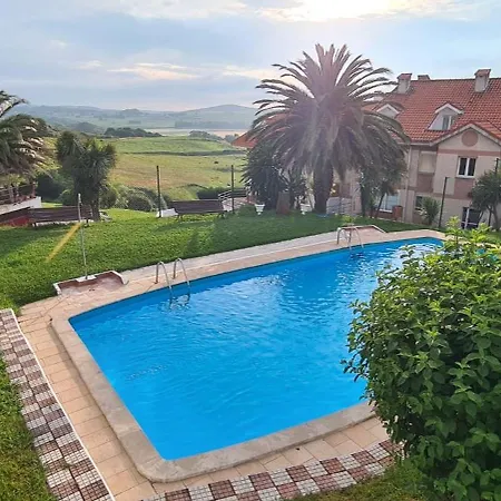 Apartamento Con Terraza En Mogro Playa De Usil Exterior photo